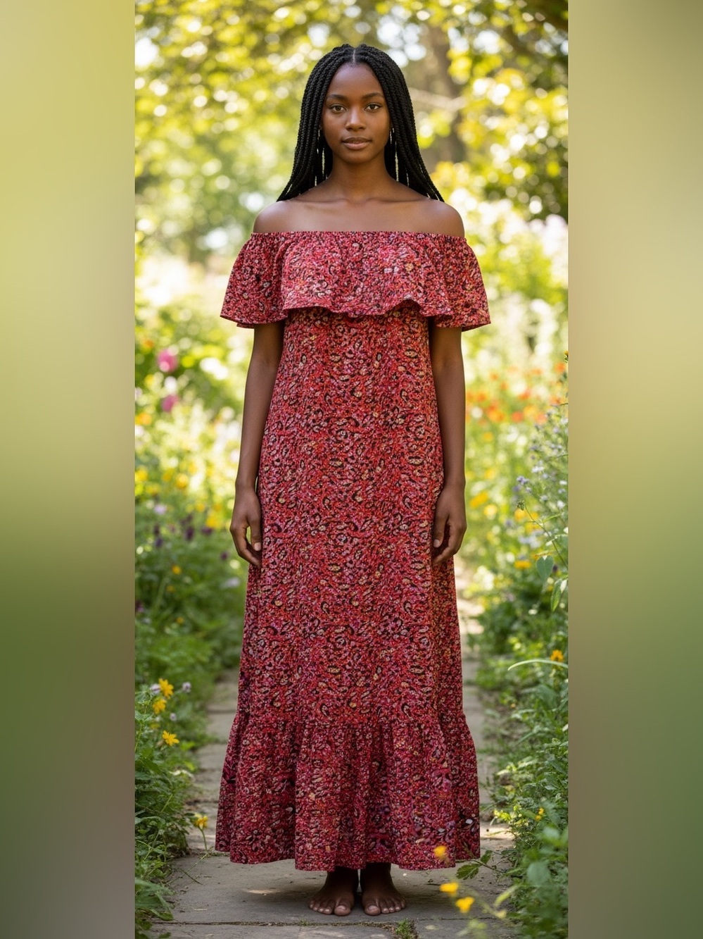 Resort Wear Silk Maxi Dress
